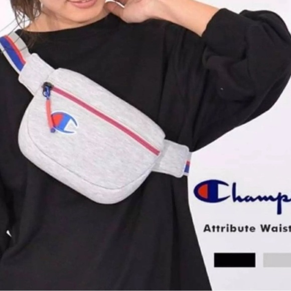 CHAMPION Attribute Heather Grey Sporty Streetwear Fanny Pack - NWT​ - Picture 4 of 9